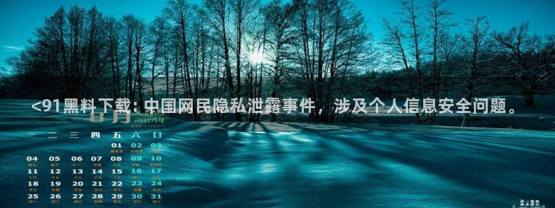 51吃瓜今日吃瓜必吃莫里:<91黑料下载: 中国网民隐私泄露事件,涉及个人信息安全问题。